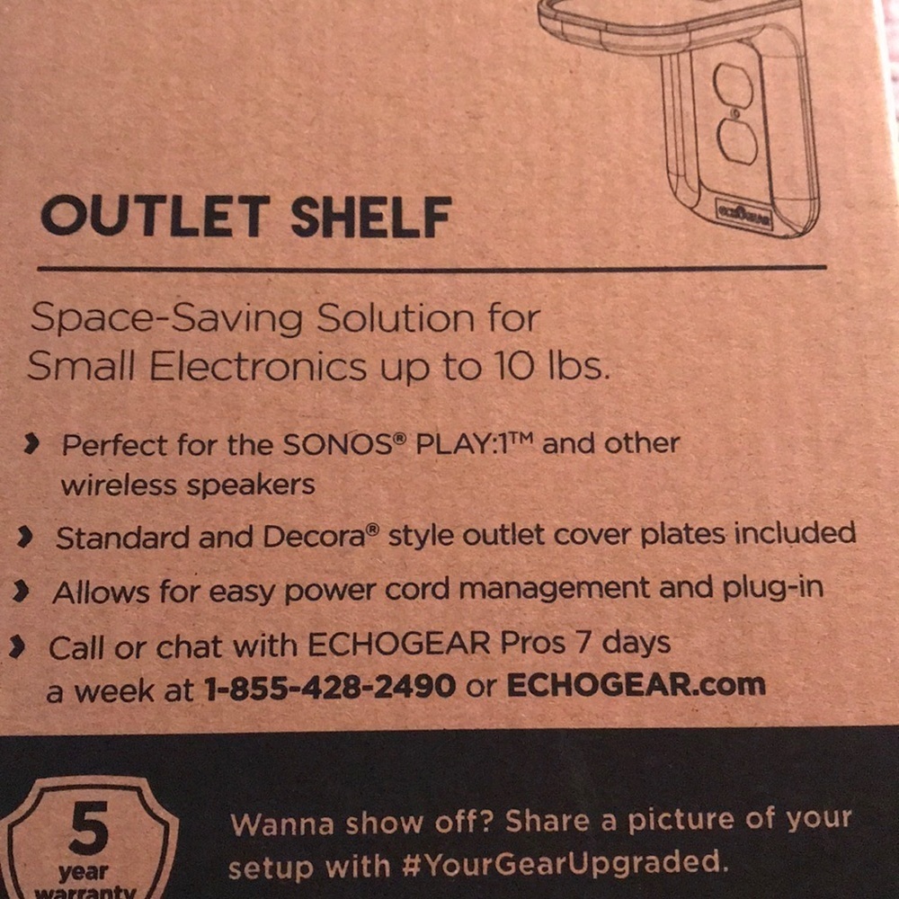 Echogear Outlet Shelf. New - Picture 3 of 5